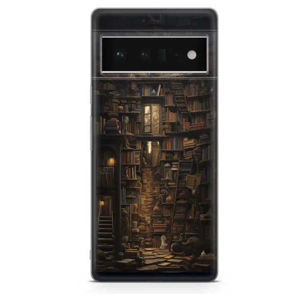 Dark Academia︱Book Shelf Phone case First copy