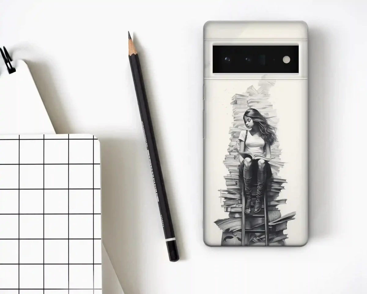 Red Art Boho︱Book Phone case Four copy