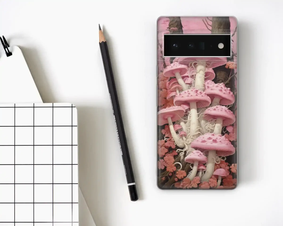 Pink cute︱Mushroom Phone case Four copy