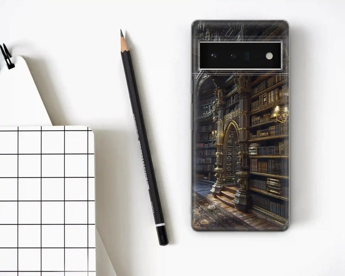 Library Wallpaper︱Book Shelf Phone case Four copy