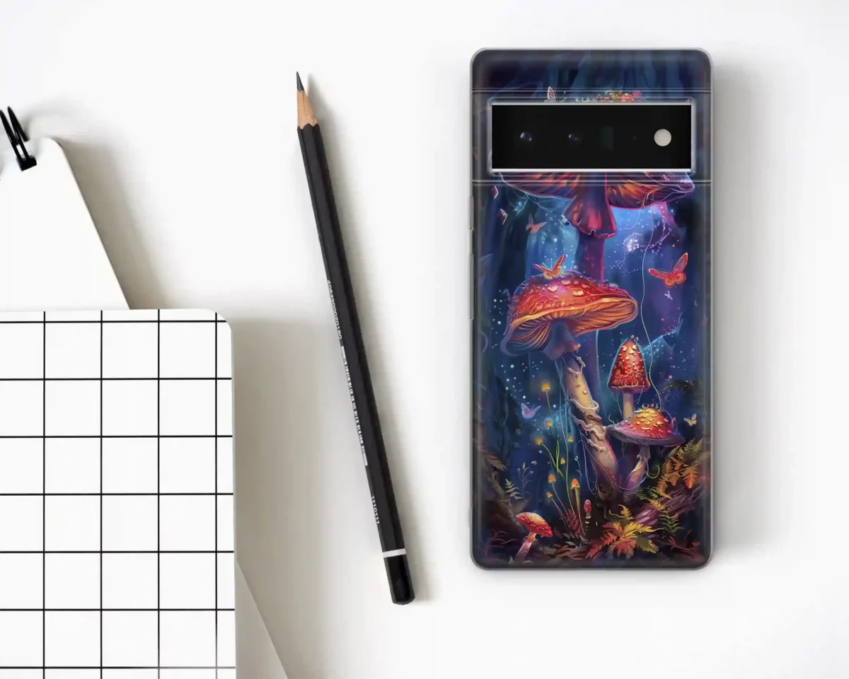Aesthetic Trippy Neon︱Mushroom Phone case Four copy