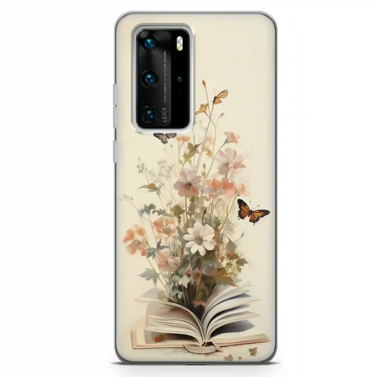 Butterfly & flowers︱Book Phone case HUAWEI MAIN copy