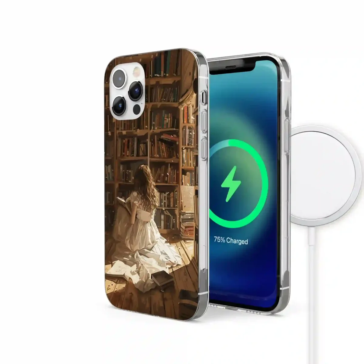 Enchanted Botanical︱Book Shelf Phone case IPhone Side Image copy (1)