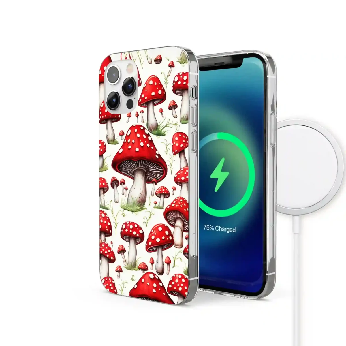 Red︱Mushroom Phone case IPhone Side Image copy
