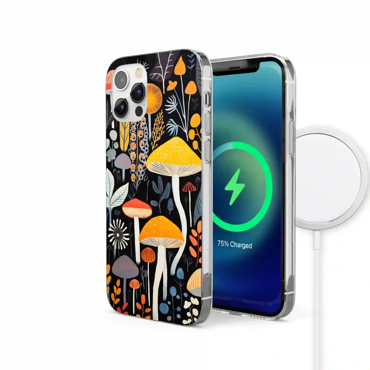 Yellow︱Mushroom Phone case IPhone Side Image copy