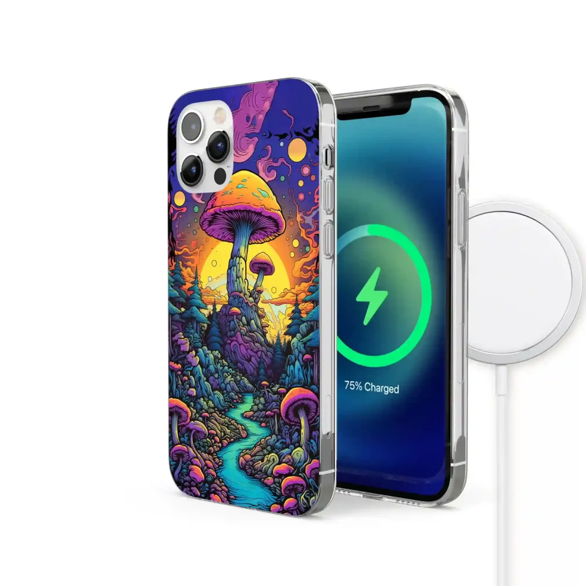 Psychedelic︱Mushroom Phone case IPhone Side Image copy