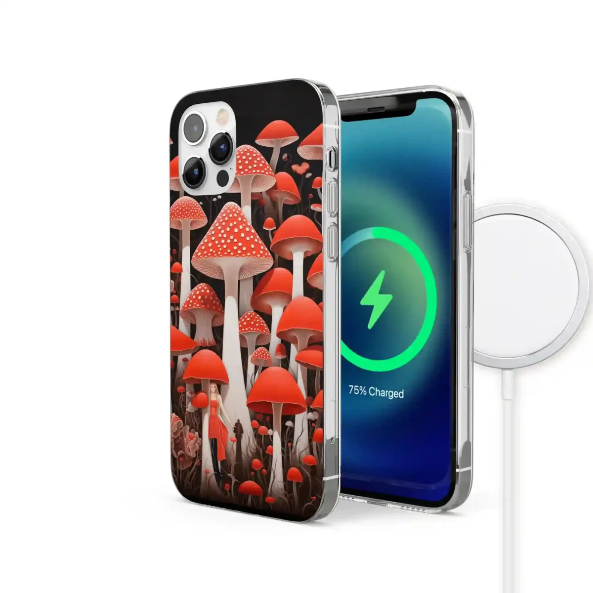Red︱Mushroom Phone case IPhone Side Image copy
