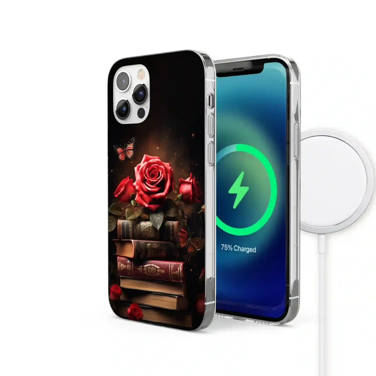 Red flowers︱Book Phone case IPhone Side Image copy