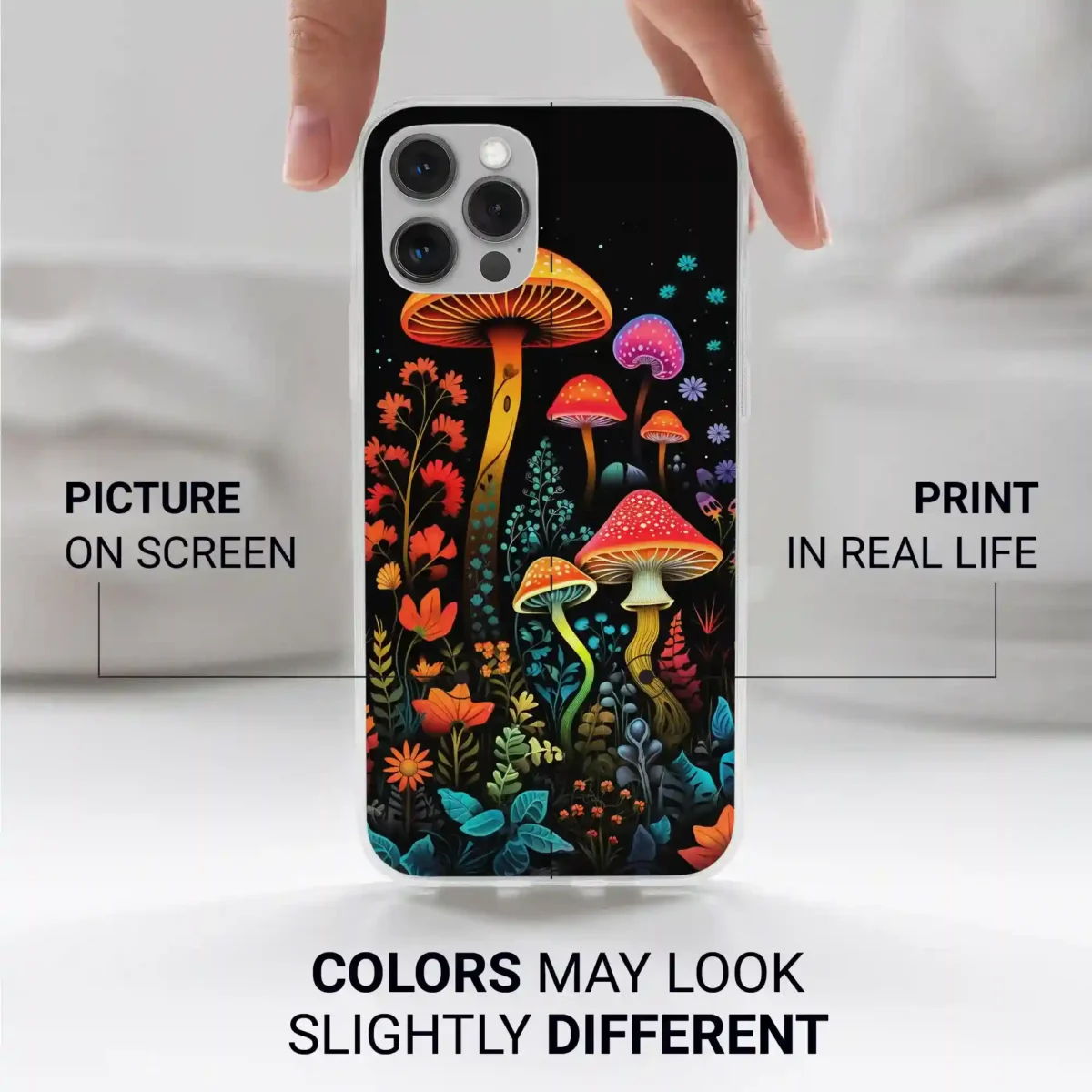 Cute micro︱Mushroom Phone case Iphone print color difference copy (1)