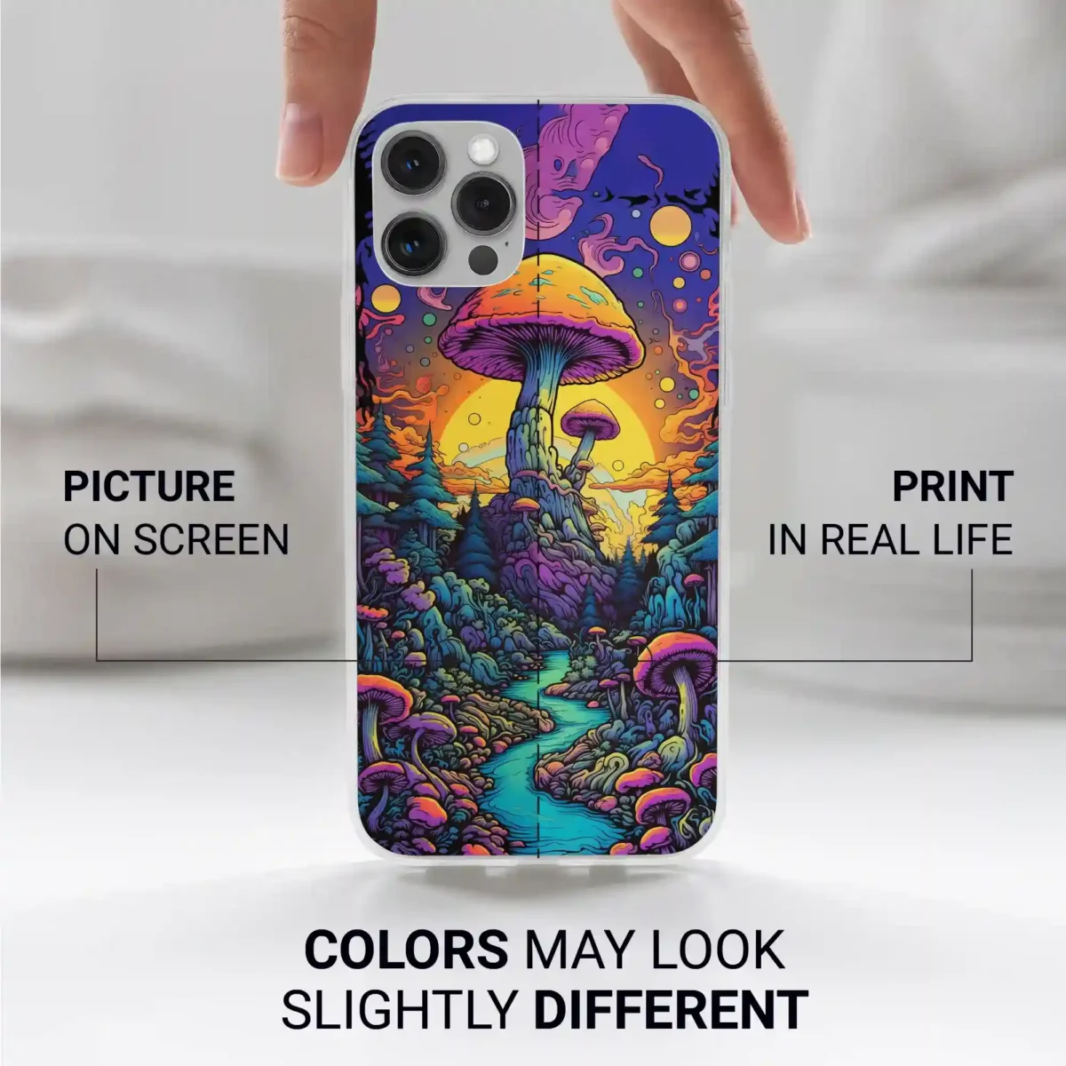 Psychedelic︱Mushroom Phone case Iphone print color difference copy