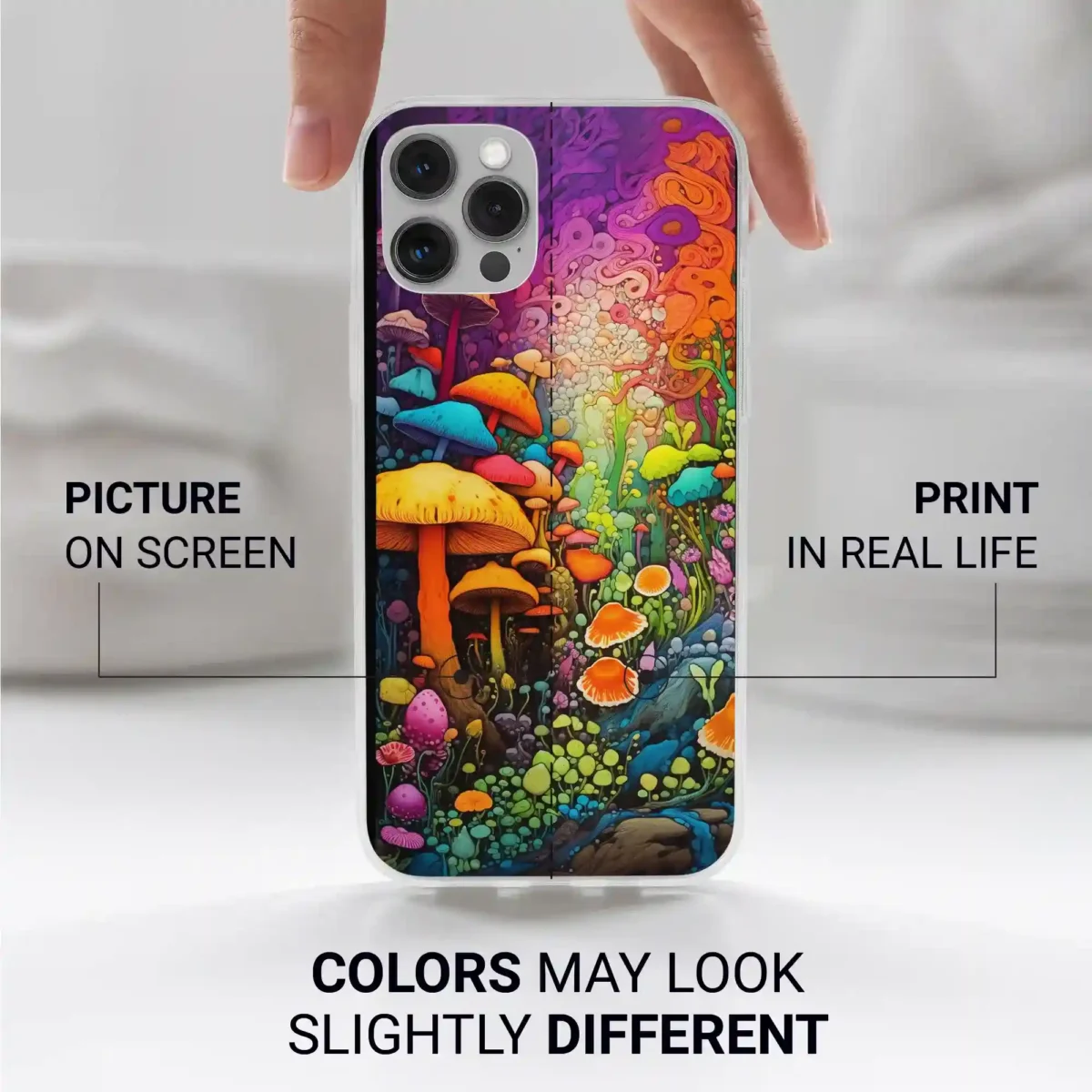 Colorfull︱Mushroom Phone case Iphone print color difference copy