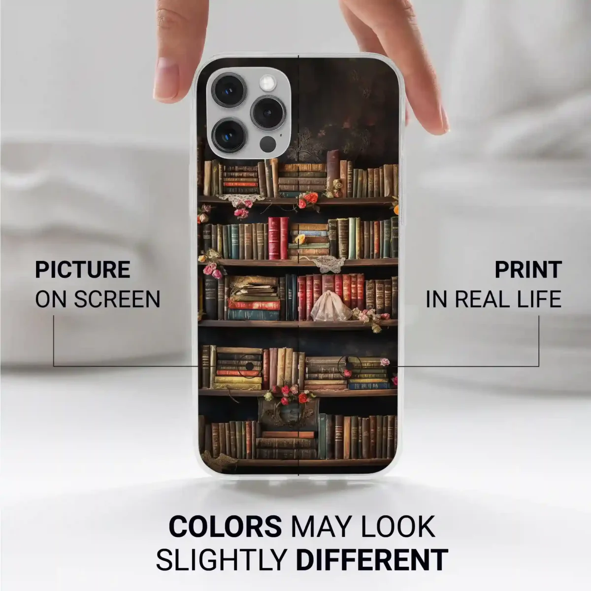 Custom︱Book Shelf Phone case Iphone print color difference copy