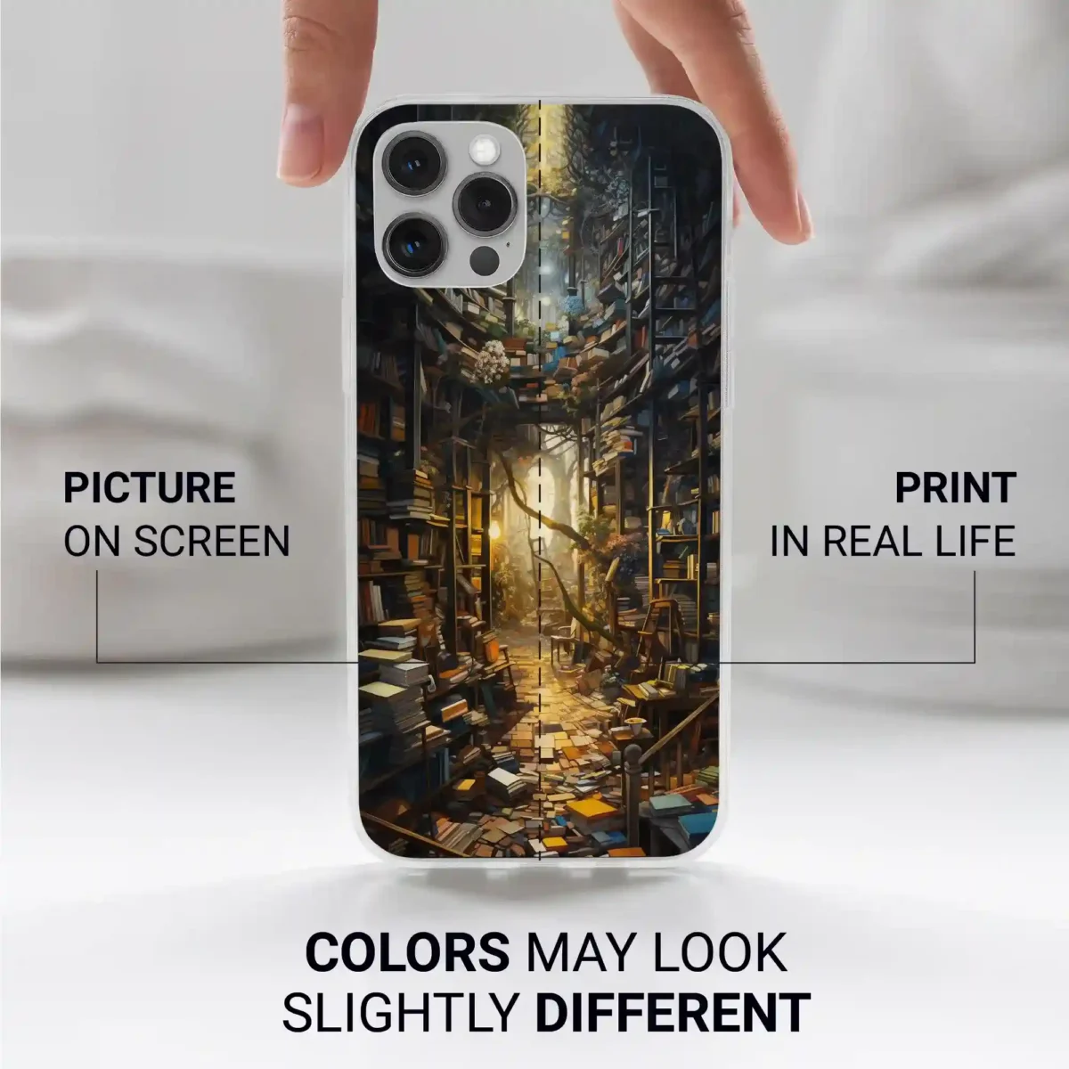 Library︱Book Shelf Phone case Iphone print color difference copy