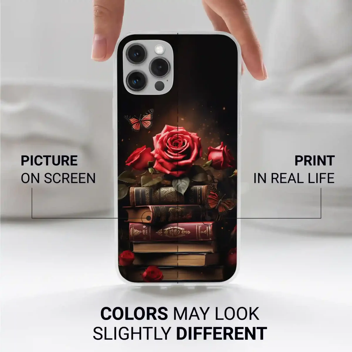 Red flowers︱Book Phone case Iphone print color difference copy