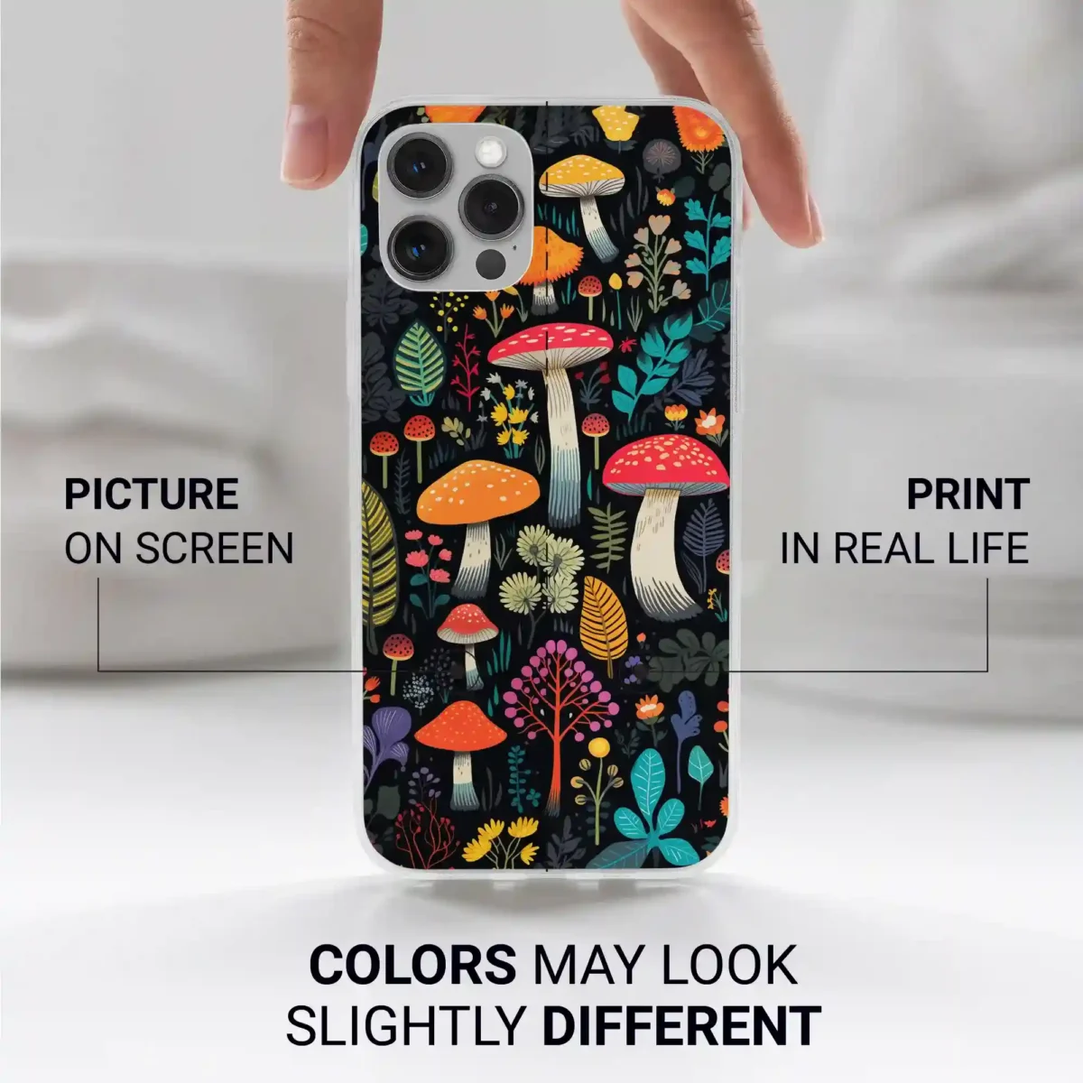Cottagecore︱Mushroom Phone case Iphone print color difference copy