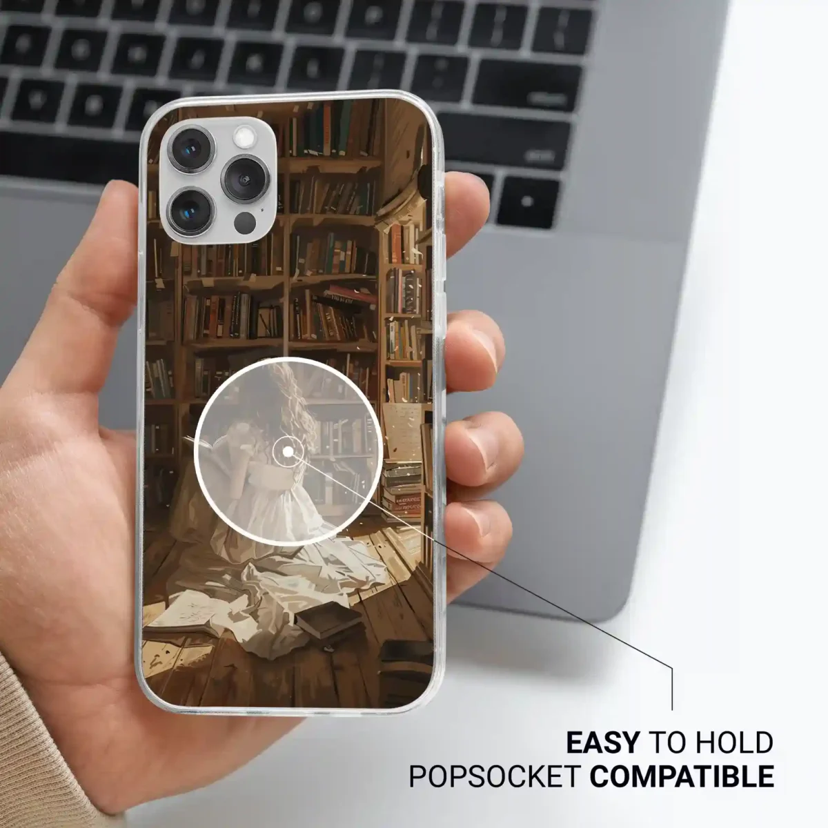 Enchanted Botanical︱Book Shelf Phone case Life style image 2 copy (1)