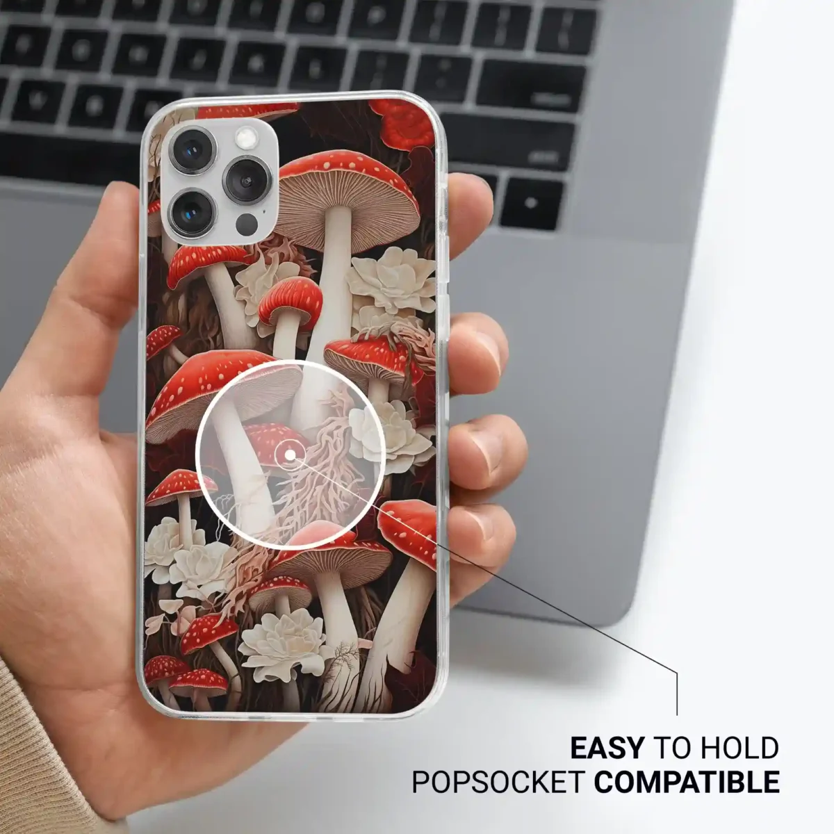 Red︱Mushroom Phone case Life style image 2 copy