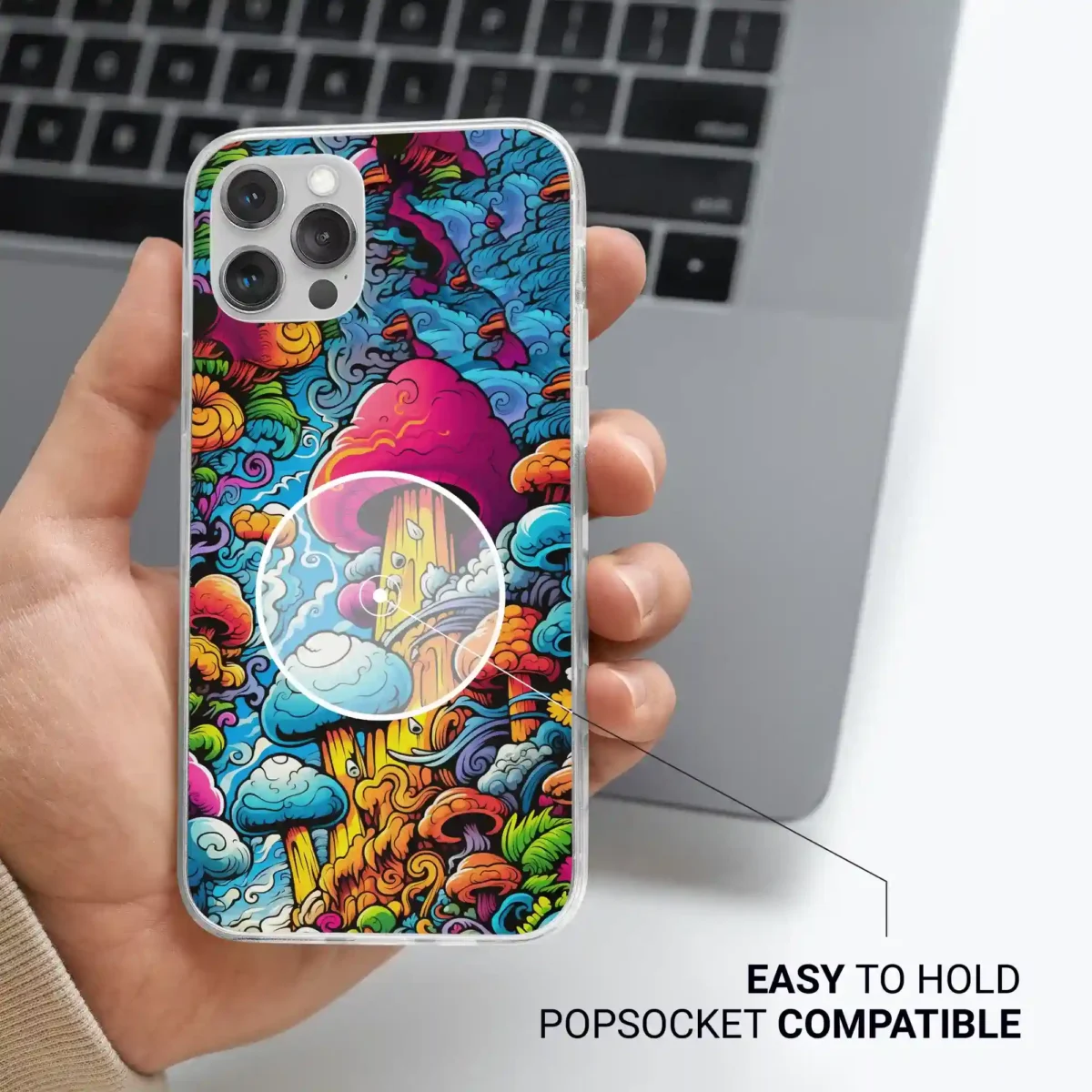 Trippy︱Mushroom Phone case Life style image 2 copy