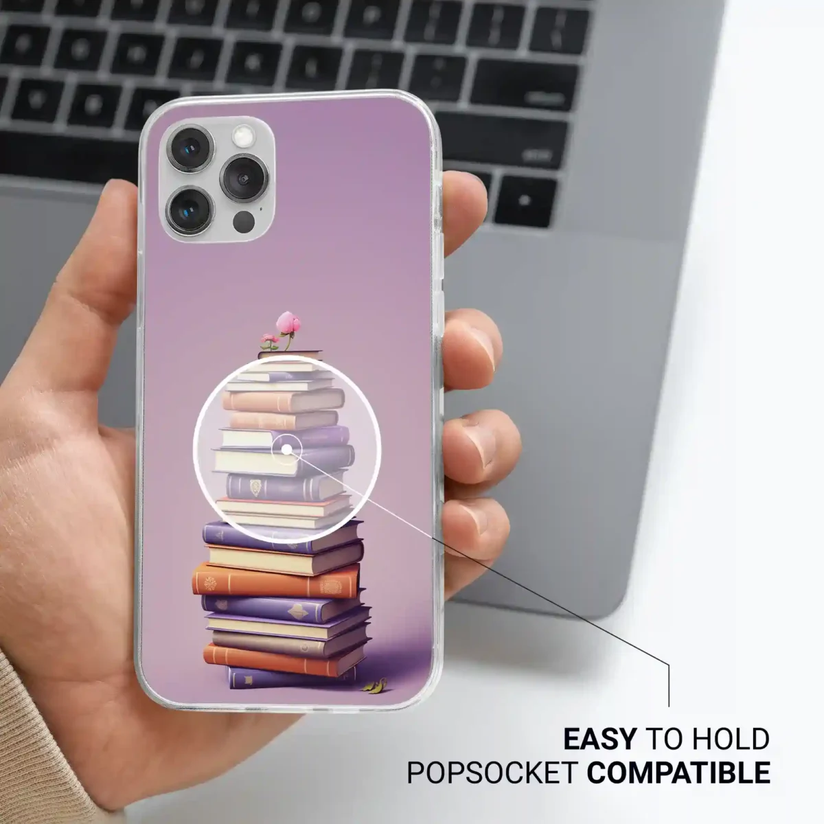 Purple︱Boho Book Phone case Life style image 2 copy