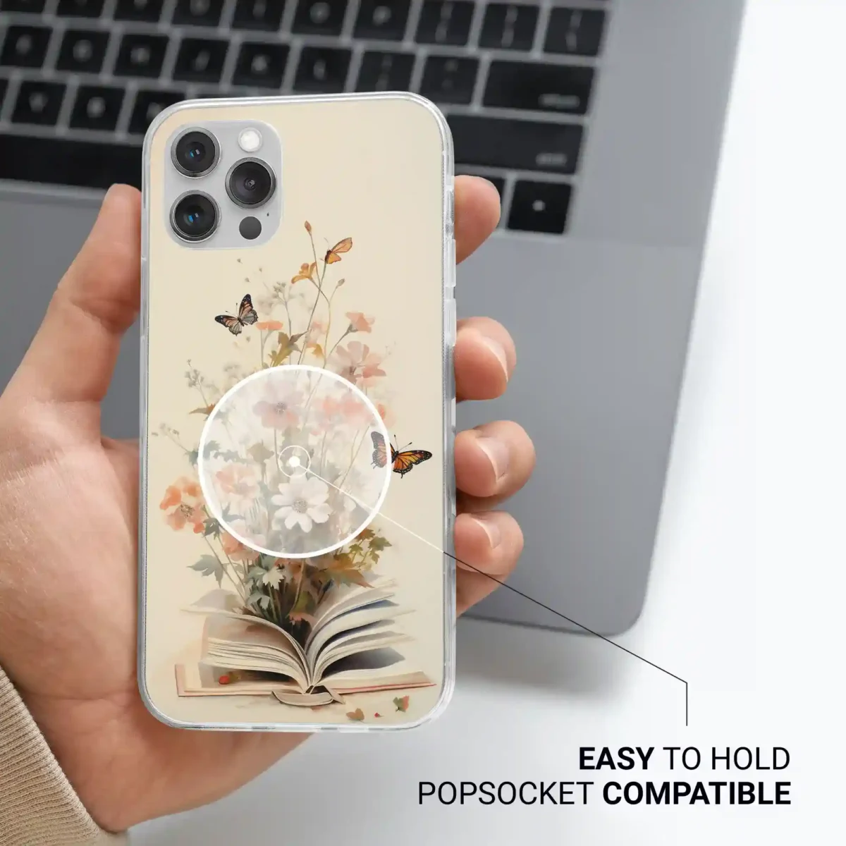 Butterfly & flowers︱Book Phone case Life style image 2 copy