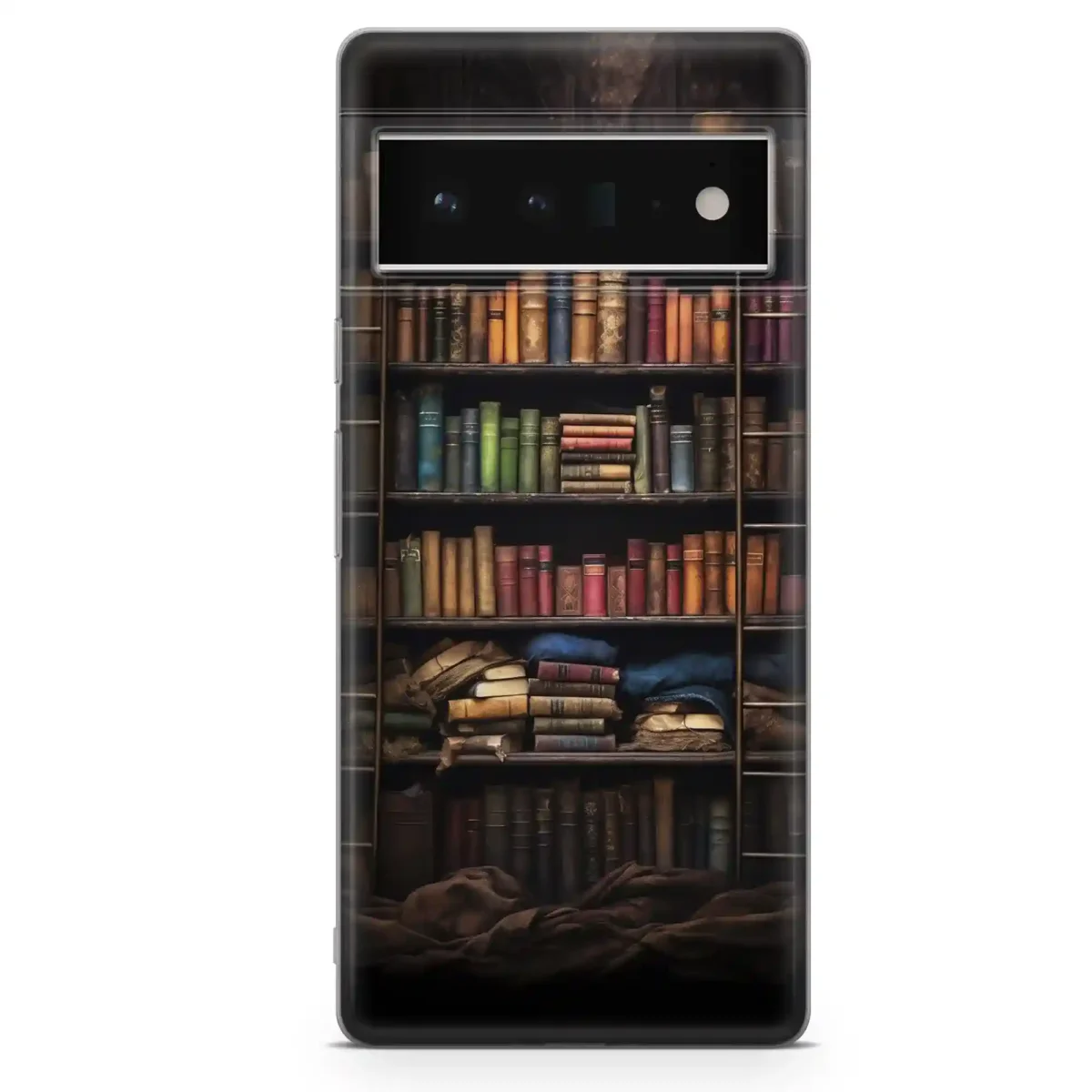 Wooden︱Book Shelf Phone case Pixel Main copy
