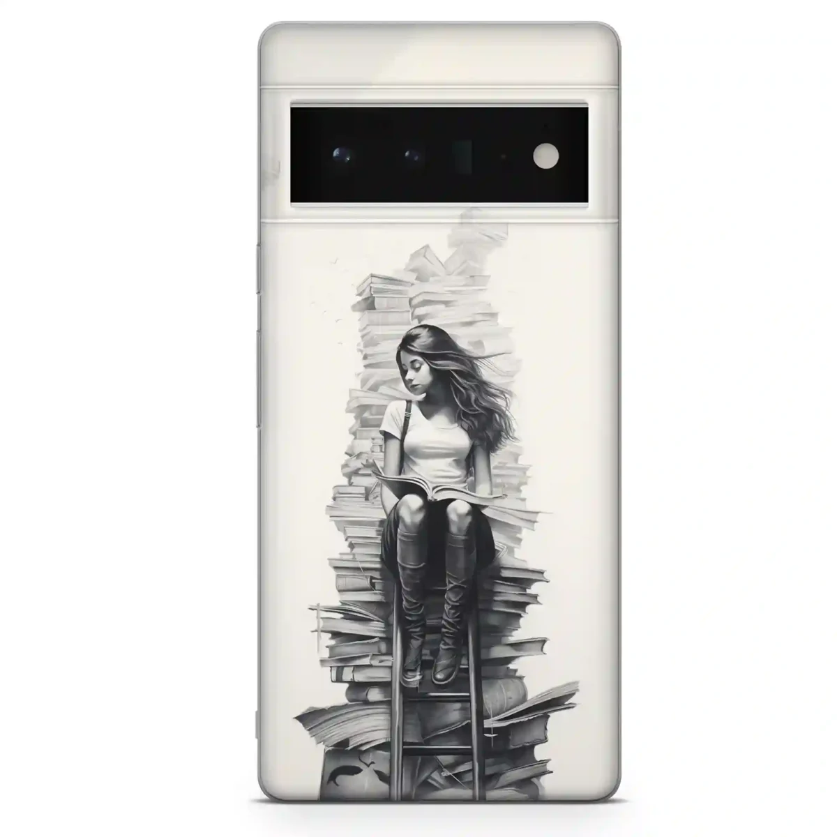 Red Art Boho︱Book Phone case Pixel Main copy
