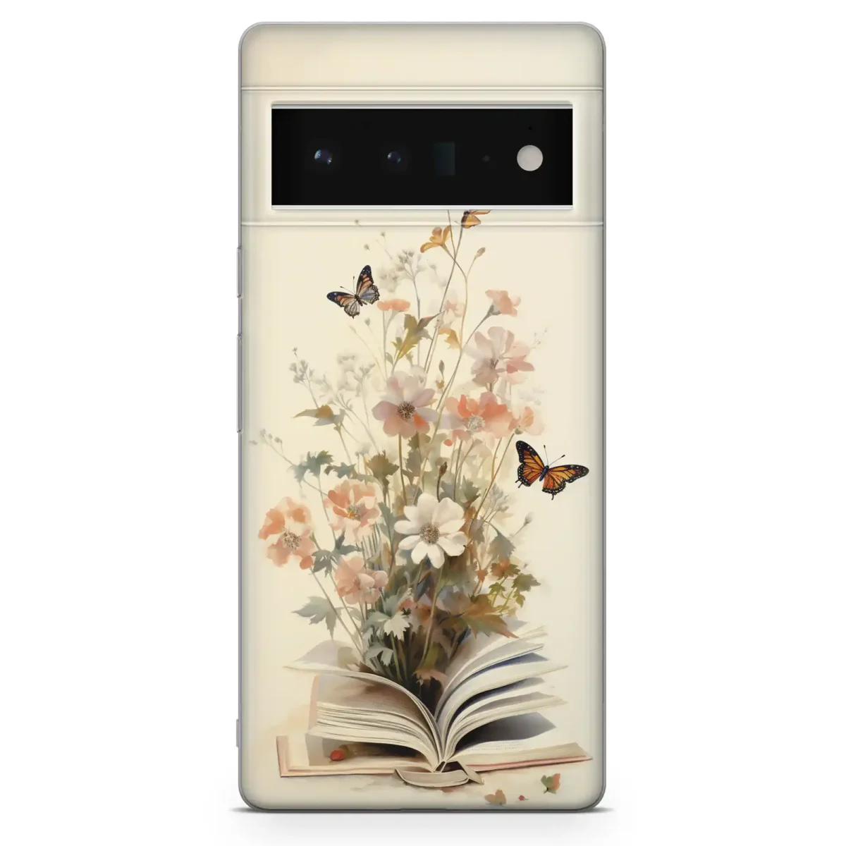 Butterfly & flowers︱Book Phone case Pixel Main copy