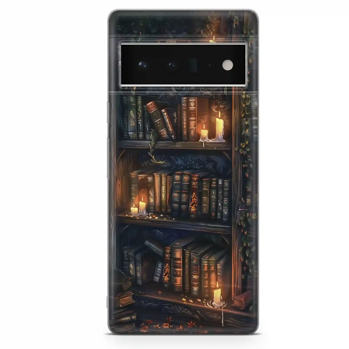 Dark Academia︱Book Shelf Phone case Pixel Main copy