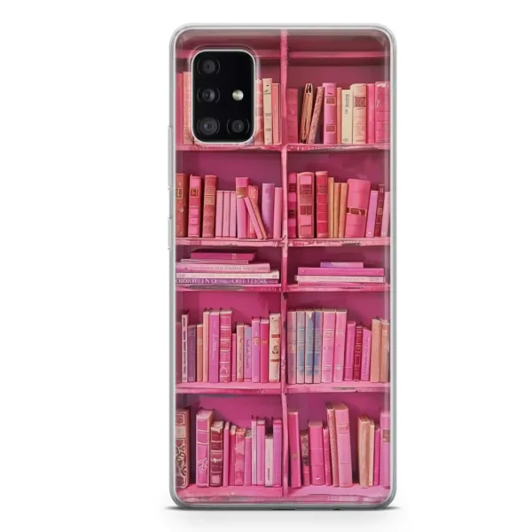 Cute Pink transparent︱Book Shelf Phone case SAMSUNG MAIN copy