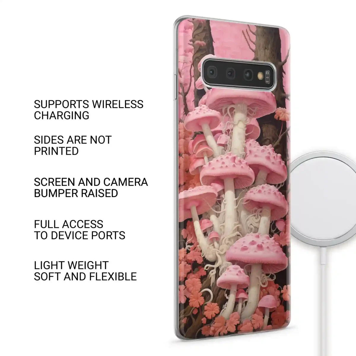 Pink cute︱Mushroom Phone case SIDE IMAGE copy