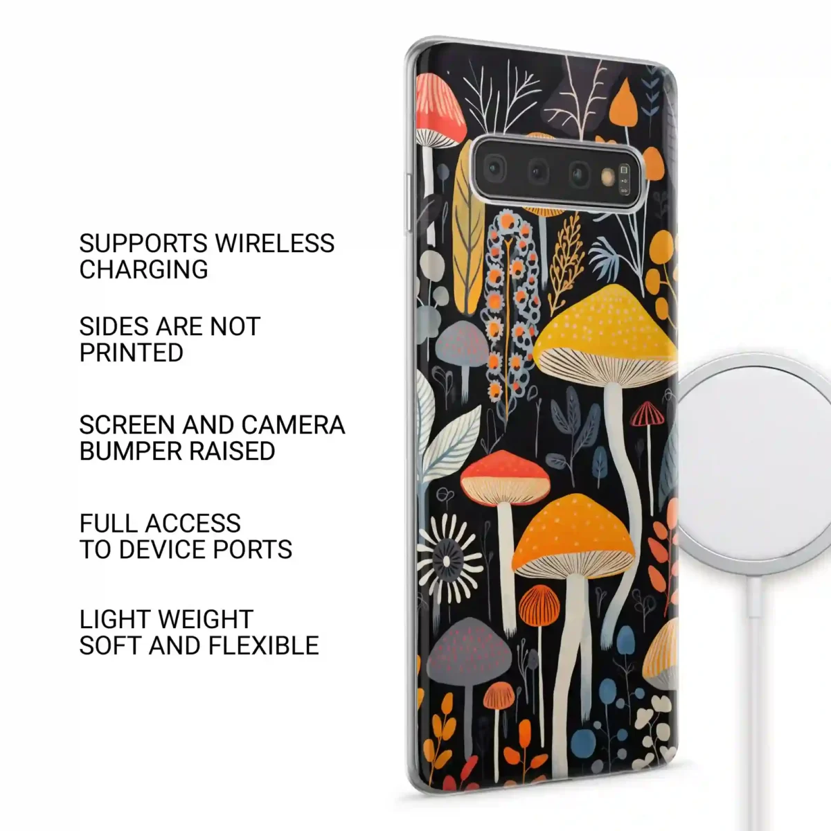 Colorfull Yellow︱Mushroom Phone case SIDE IMAGE copy