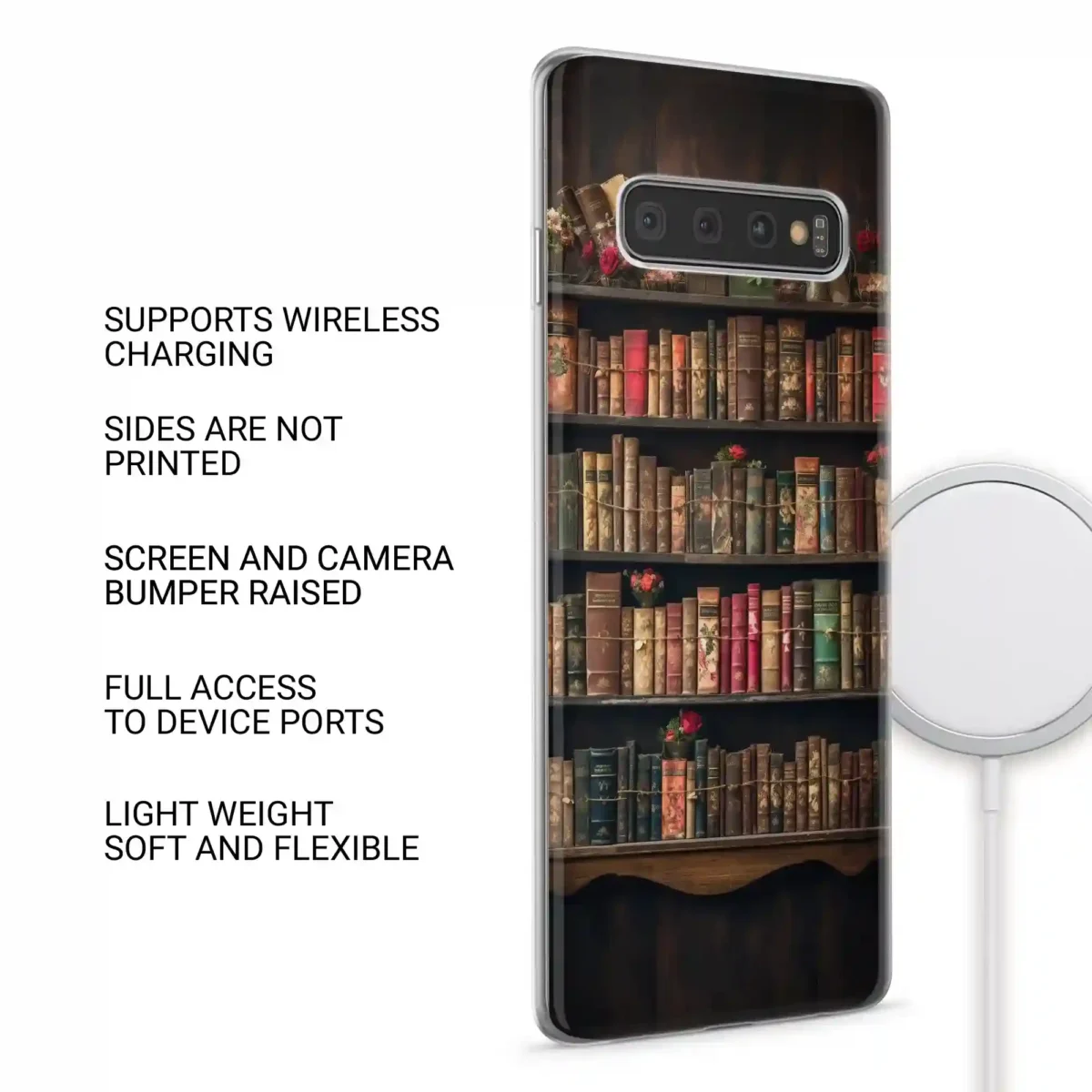 Fantasy Book Lovers︱Book Shelf Phone case SIDE IMAGE copy