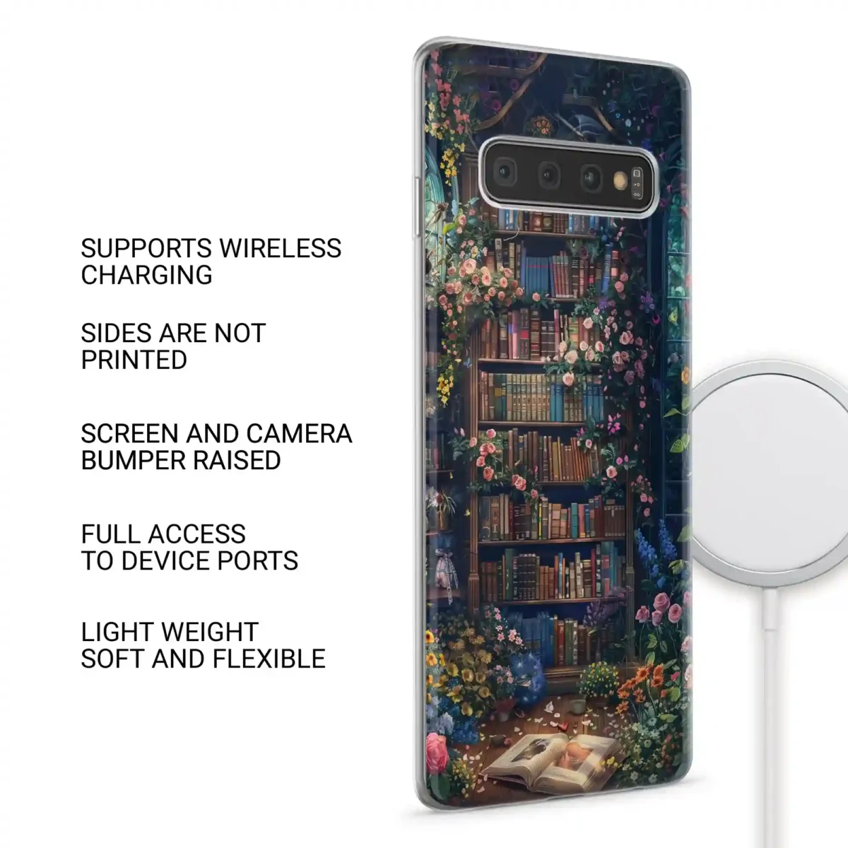 Blooms Flower︱Book Shelf Phone case SIDE IMAGE copy