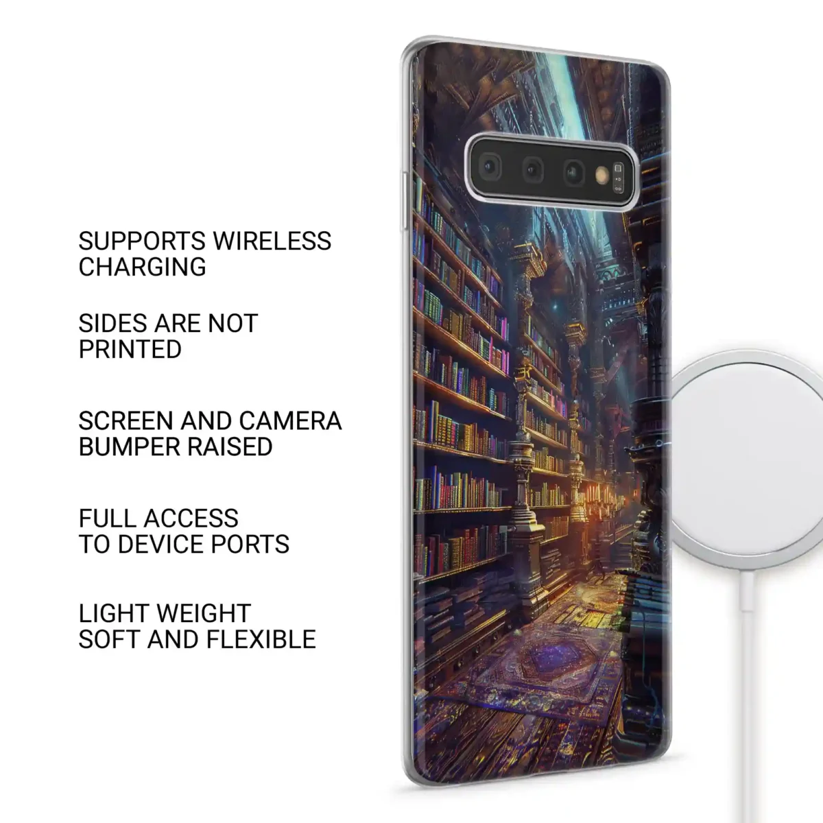 purple Themed︱Book Shelf Phone case SIDE IMAGE copy