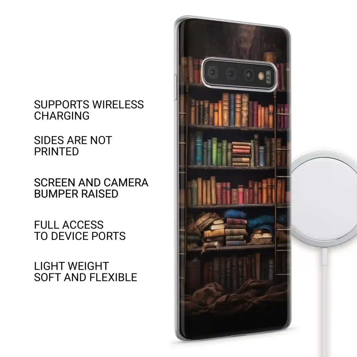 Wooden︱Book Shelf Phone case SIDE IMAGE copy