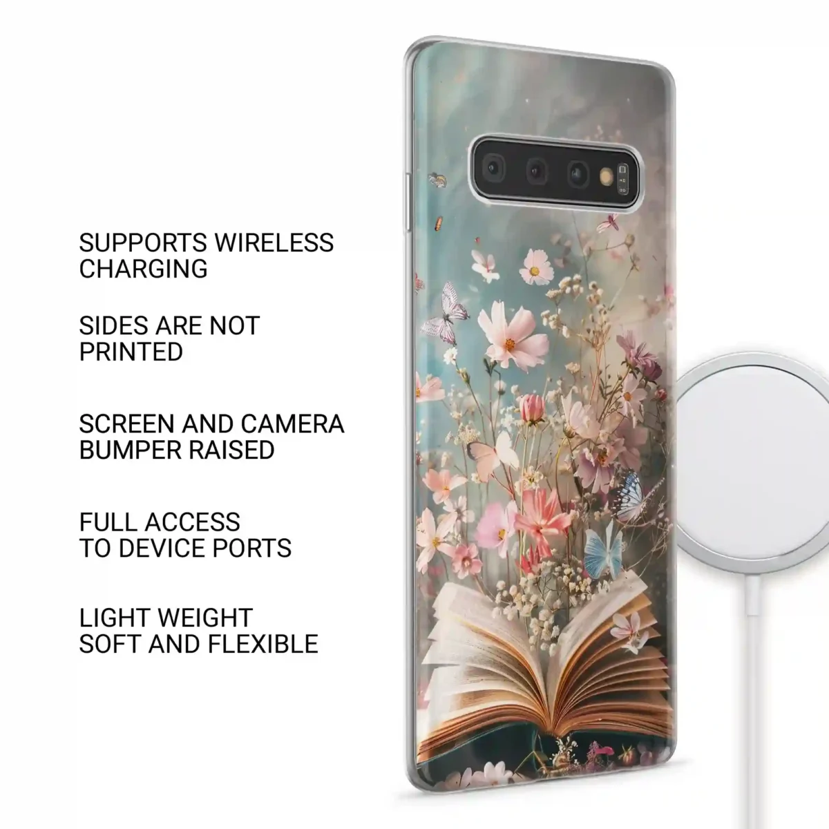 Boho Wildflower︱Book Phone case SIDE IMAGE copy