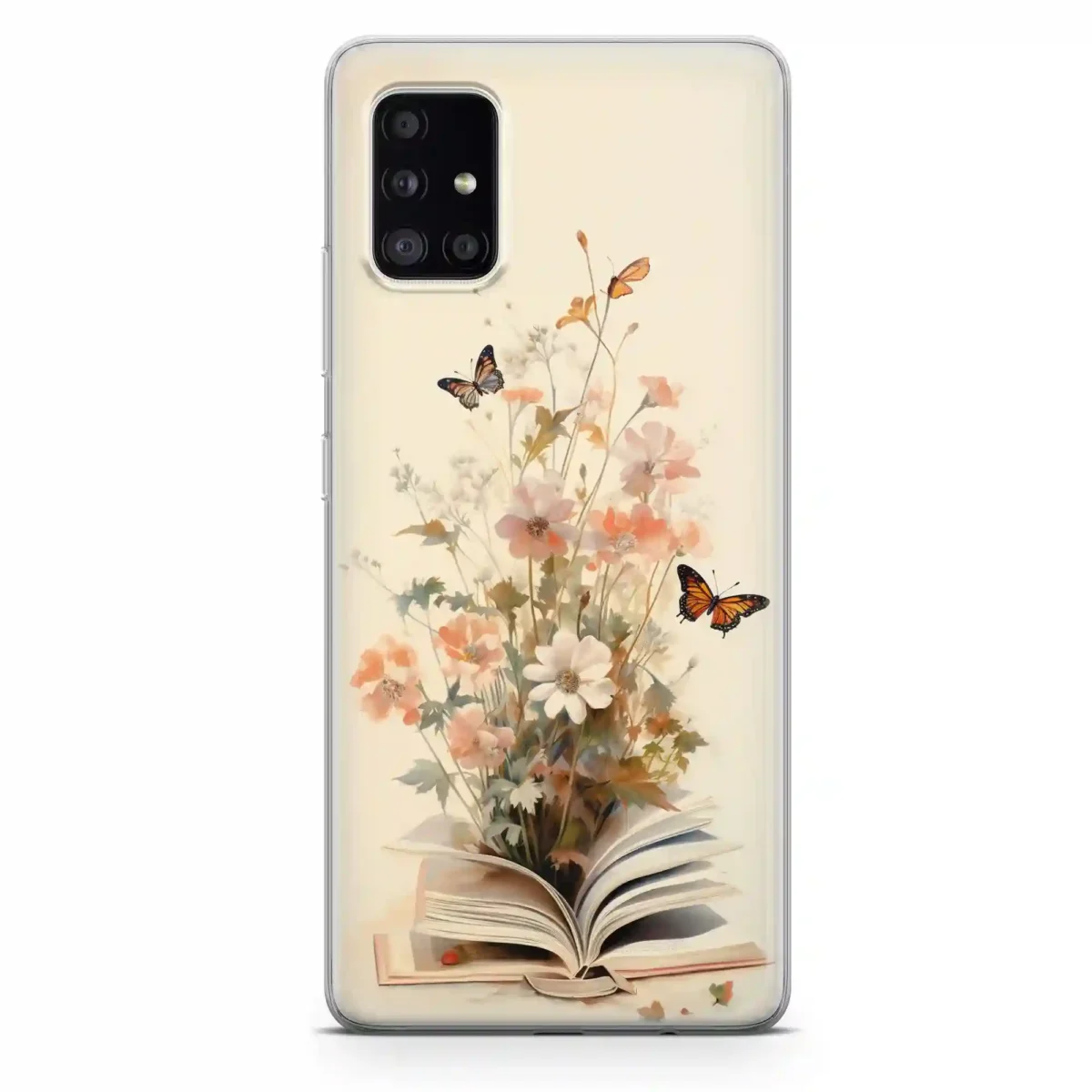 Butterfly & flowers︱Book Phone case Samsung Main copy