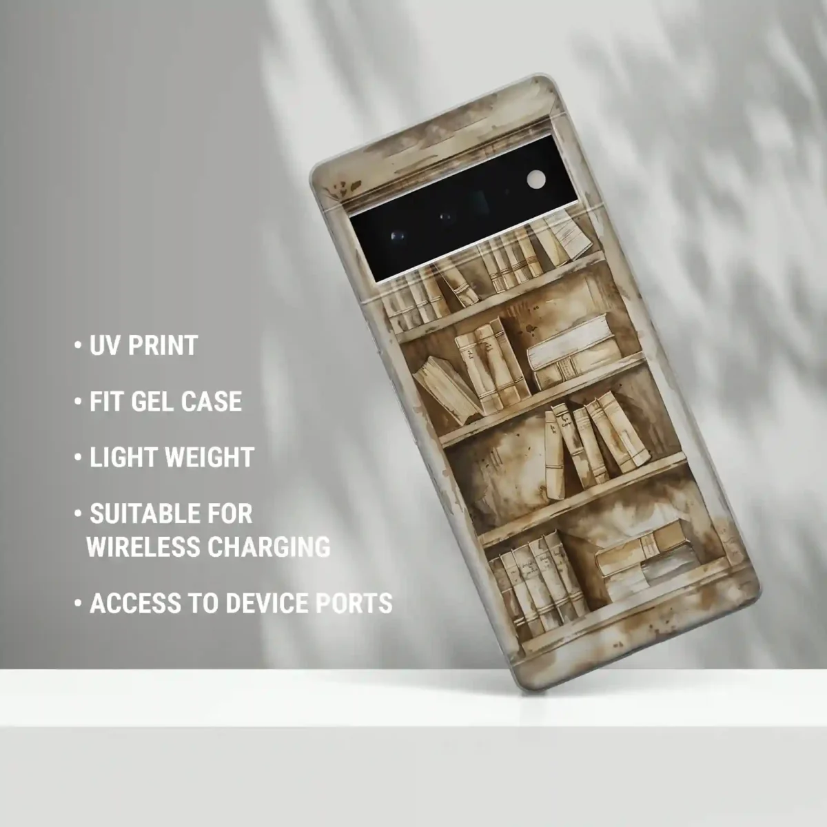 Custom Pastel︱Book Shelf Phone case Three copy (1)