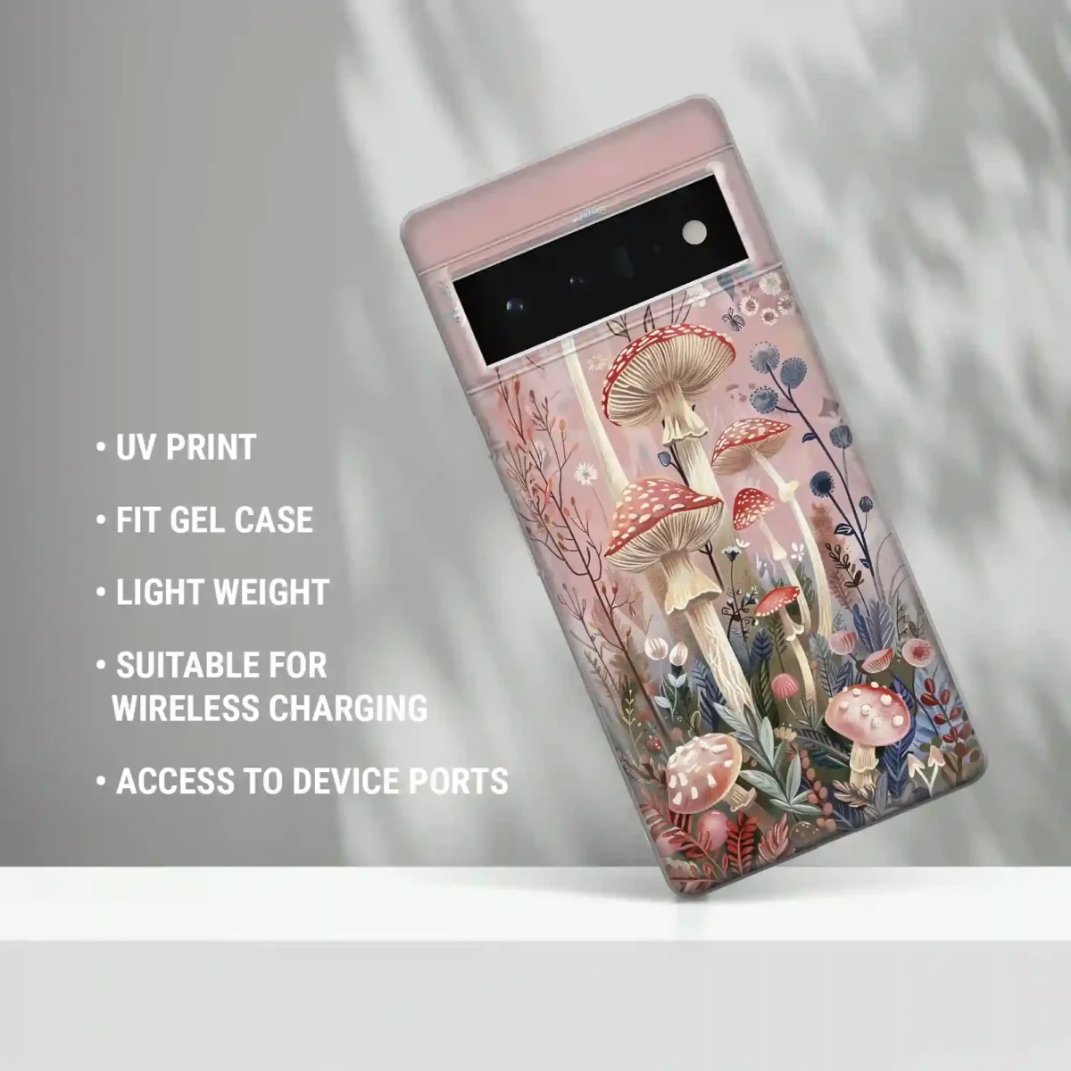 Forest︱Pink Mushroom Phone case Three copy