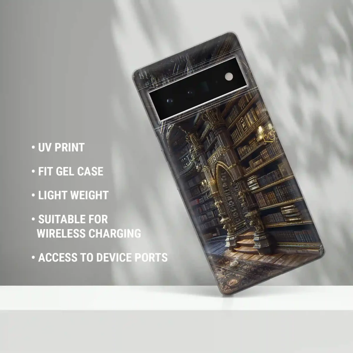 Library Wallpaper︱Book Shelf Phone case Three copy