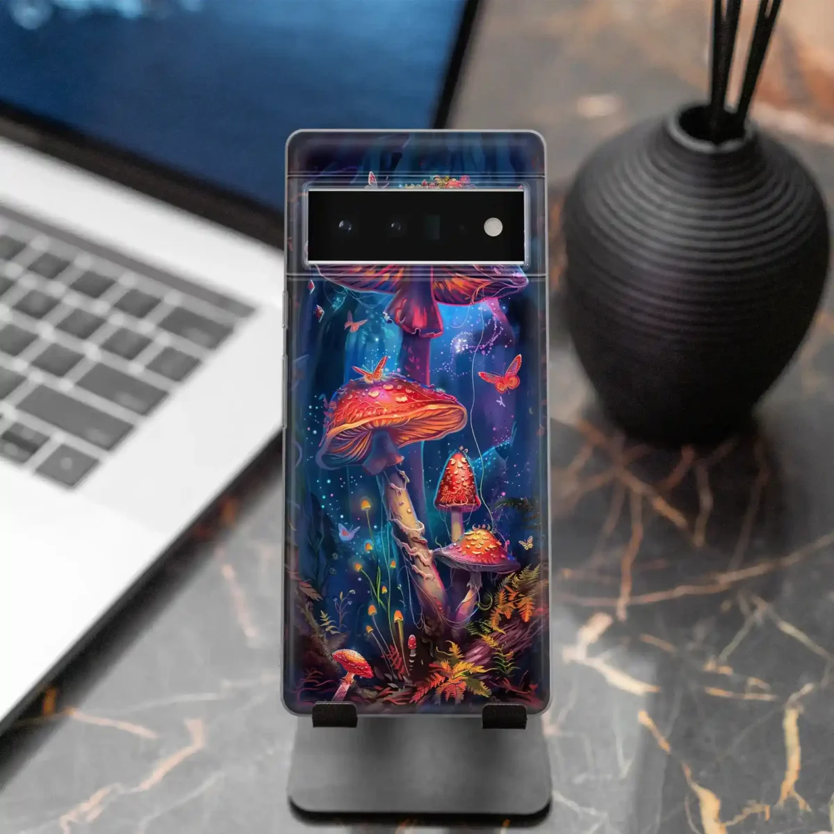Aesthetic Trippy Neon︱Mushroom Phone case seven copy