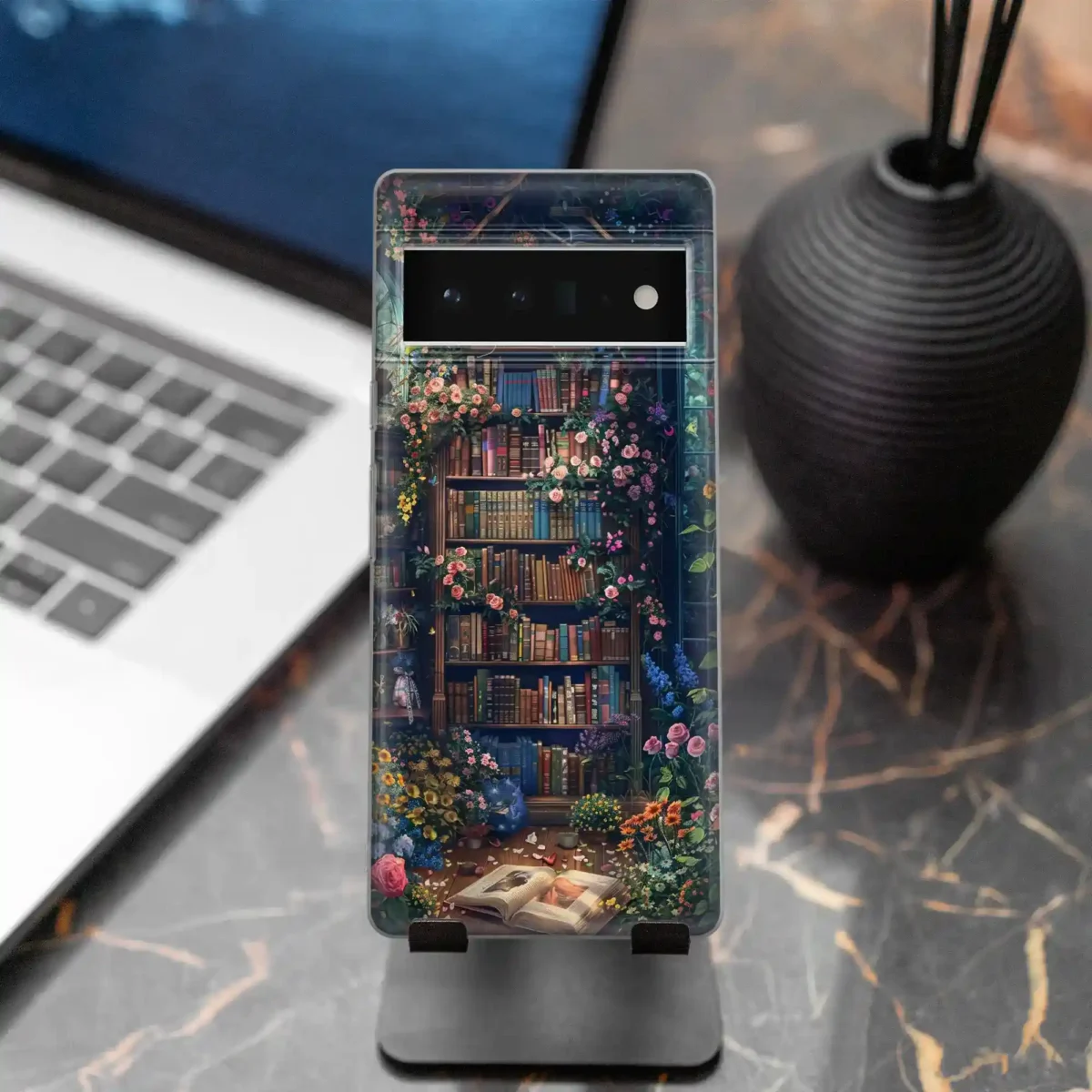 Blooms Flower︱Book Shelf Phone case seven copy