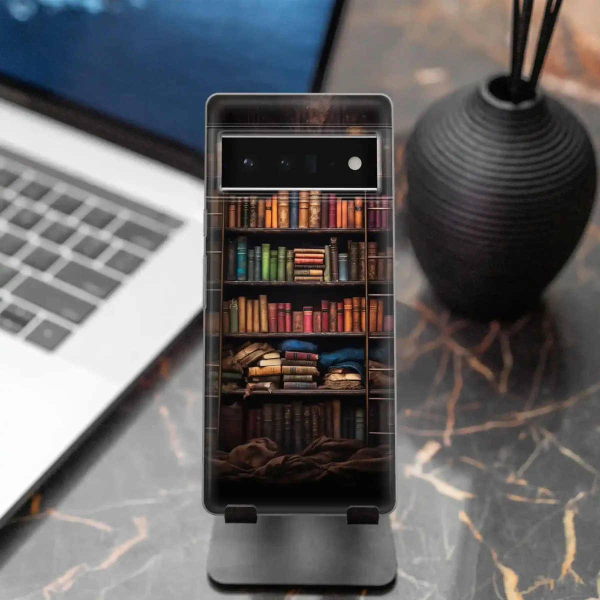 Wooden︱Book Shelf Phone case seven copy