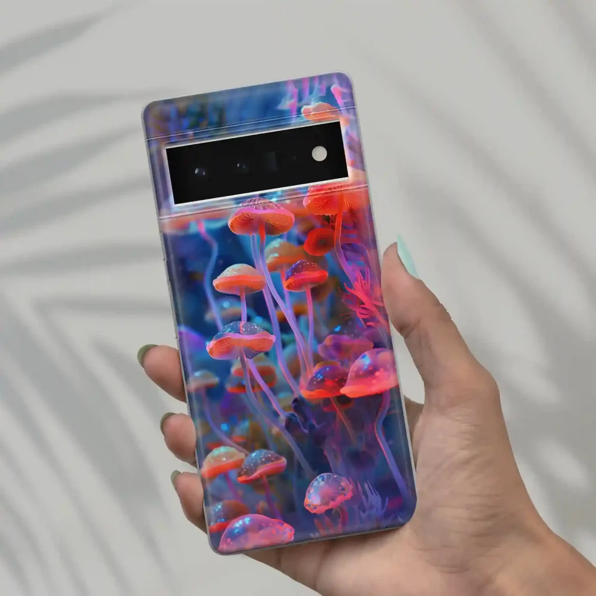 Cute︱Mushroom neon Phone case six copy