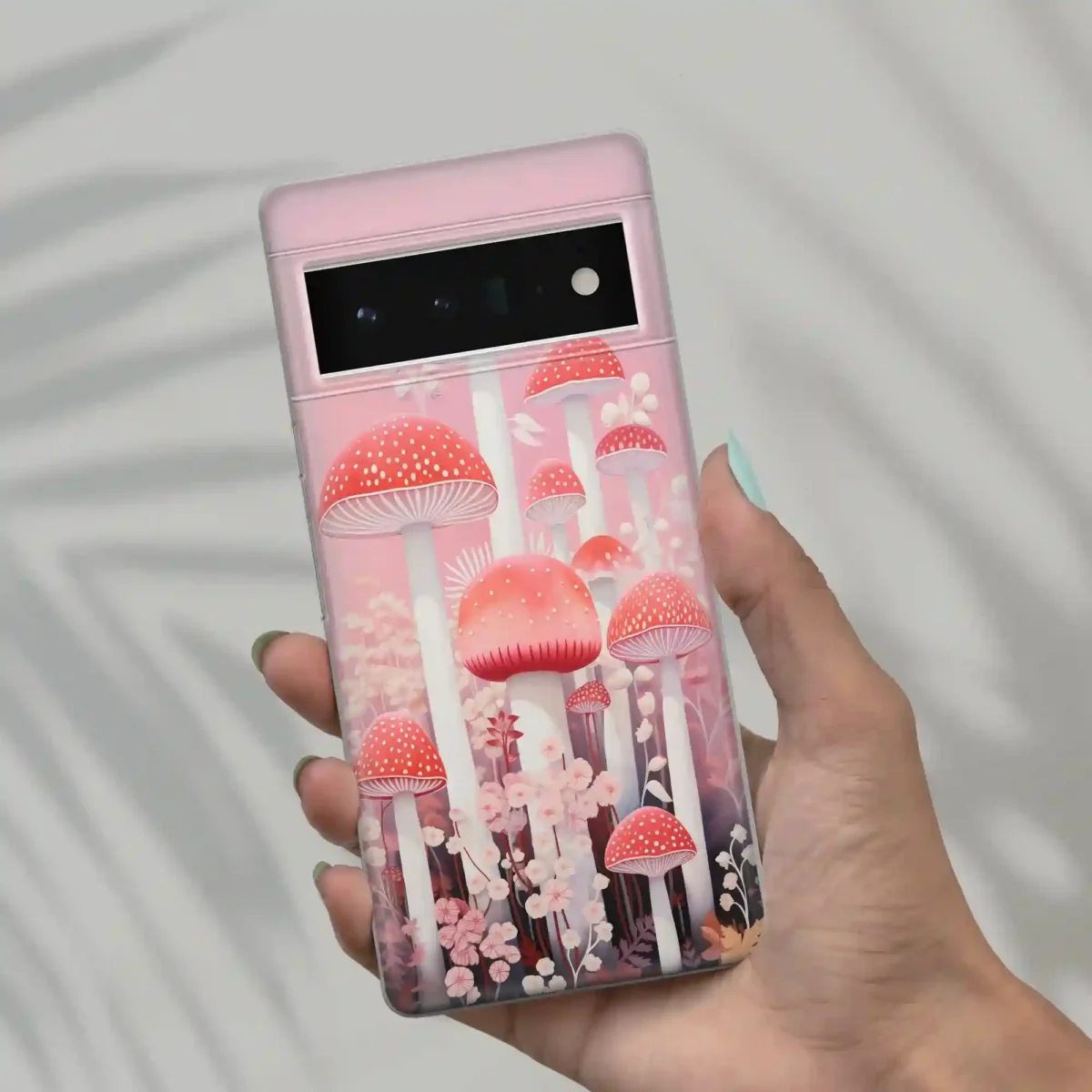 Pink︱Mushroom Phone case six copy