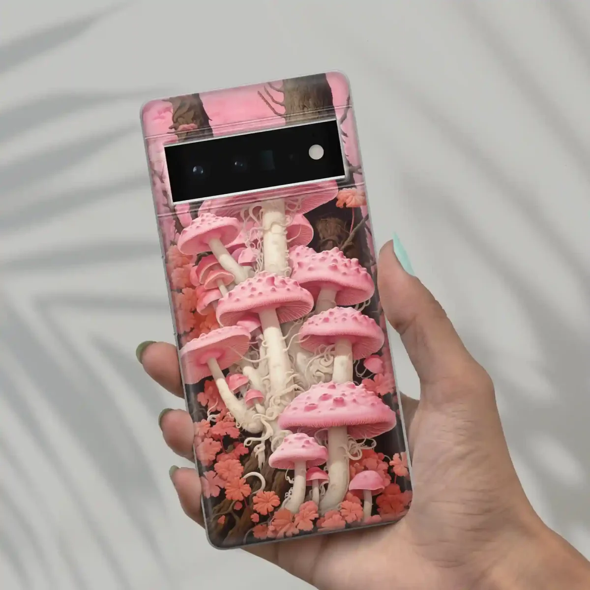 Pink cute︱Mushroom Phone case six copy