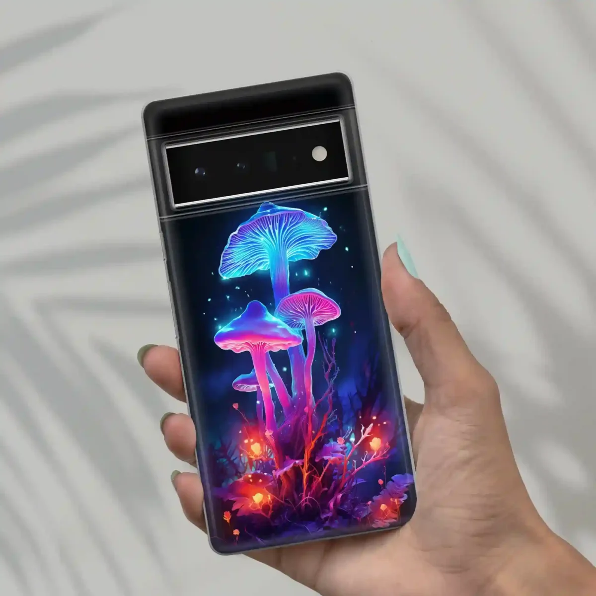 Aesthetic︱Mushroom Neon Phone case six copy