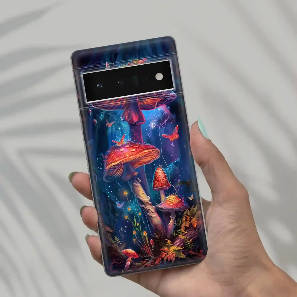 Aesthetic Trippy Neon︱Mushroom Phone case six copy