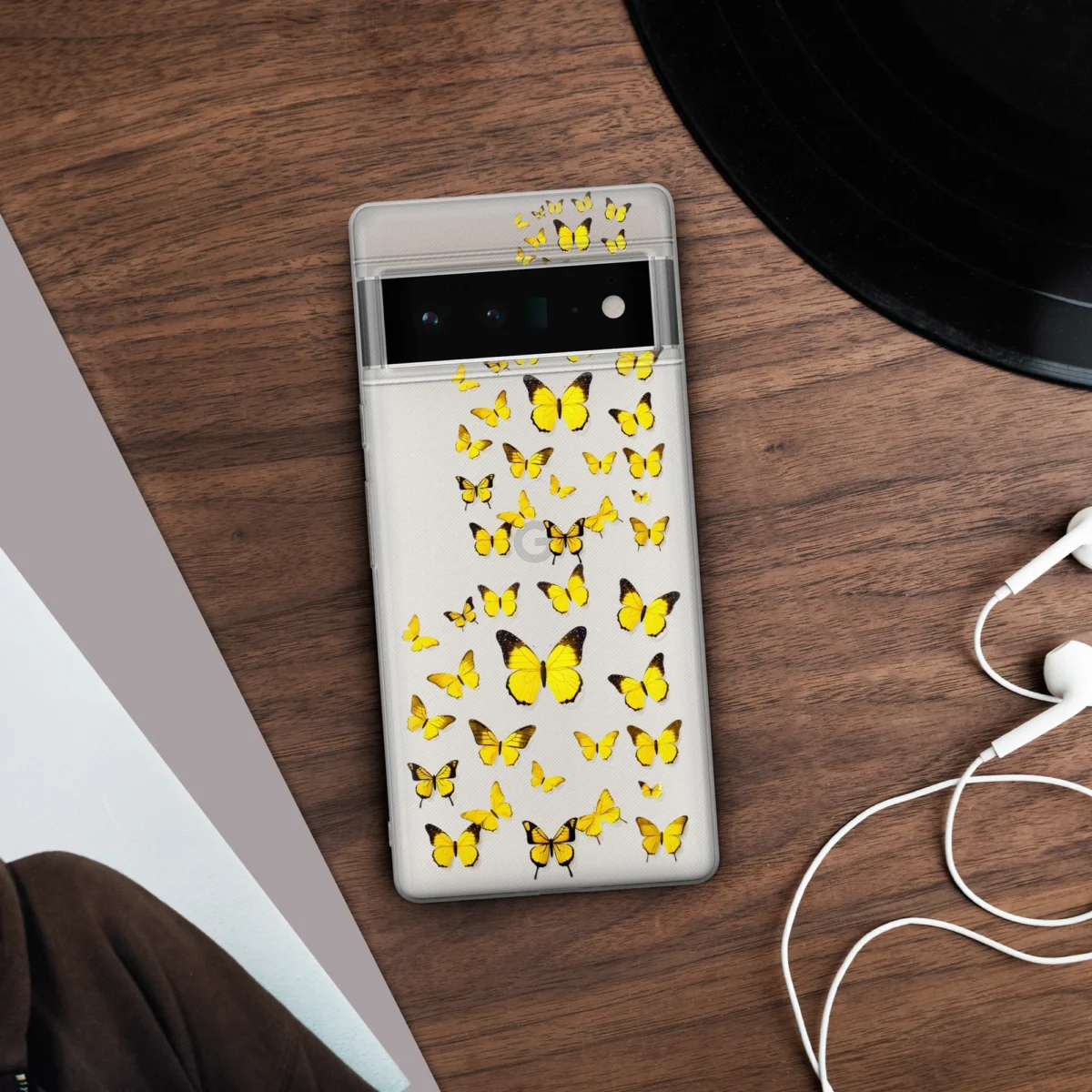 Clear yellow︱Butterfly Phone case Five copy