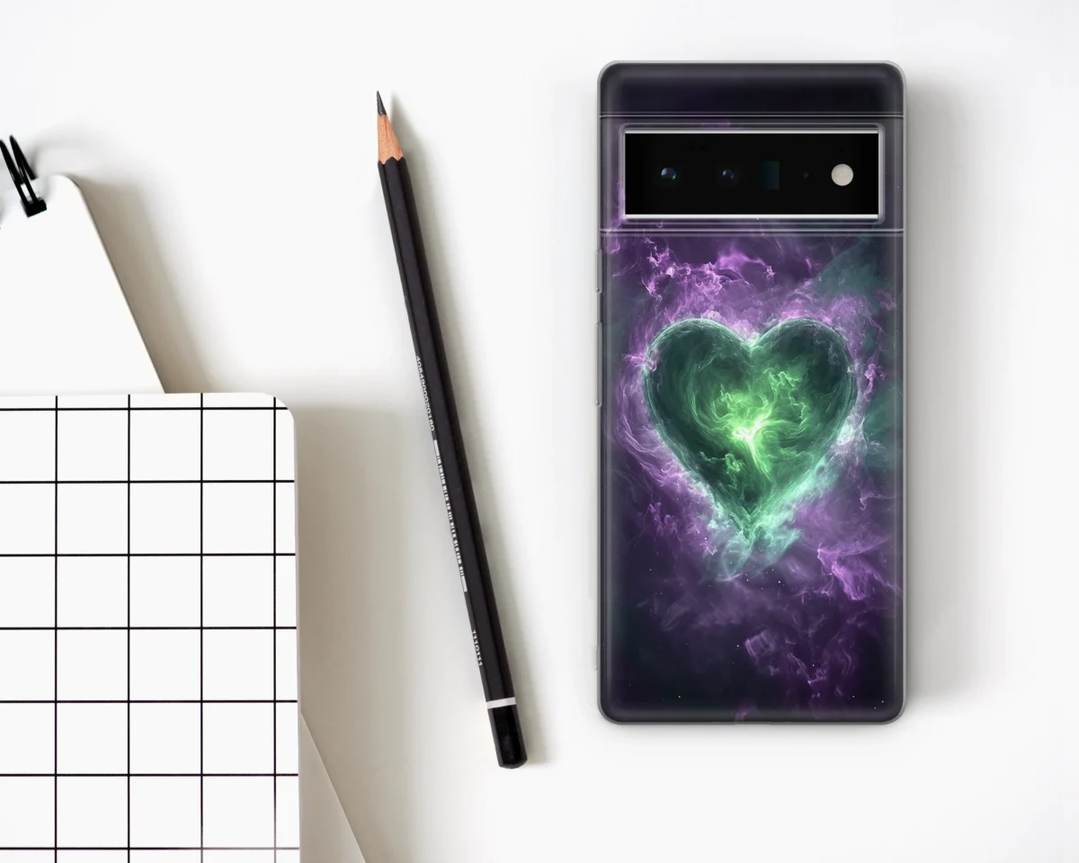 Blue purple grey green︱Heart Phone case Four copy